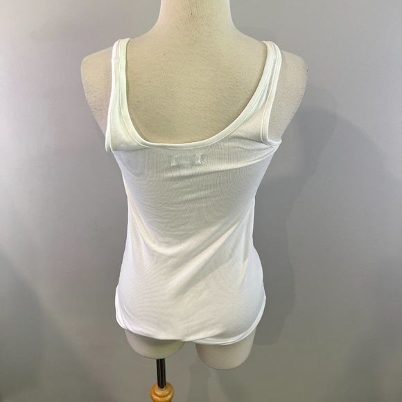 NWOT NORDSTROM White Ribbed Tank Top (S)‎ - Picture 5 of 8